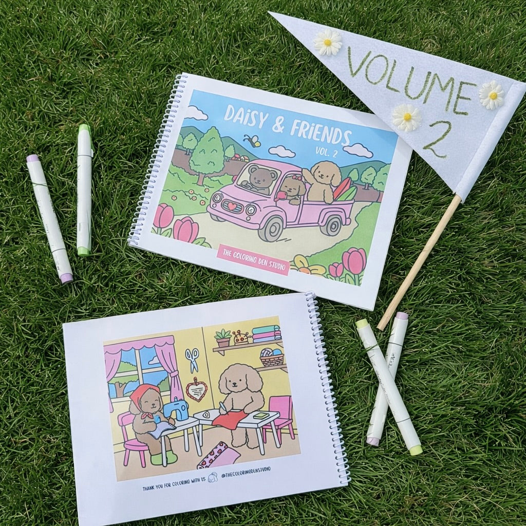 DAISY & FRIENDS COLORING BOOK, Vol 2.