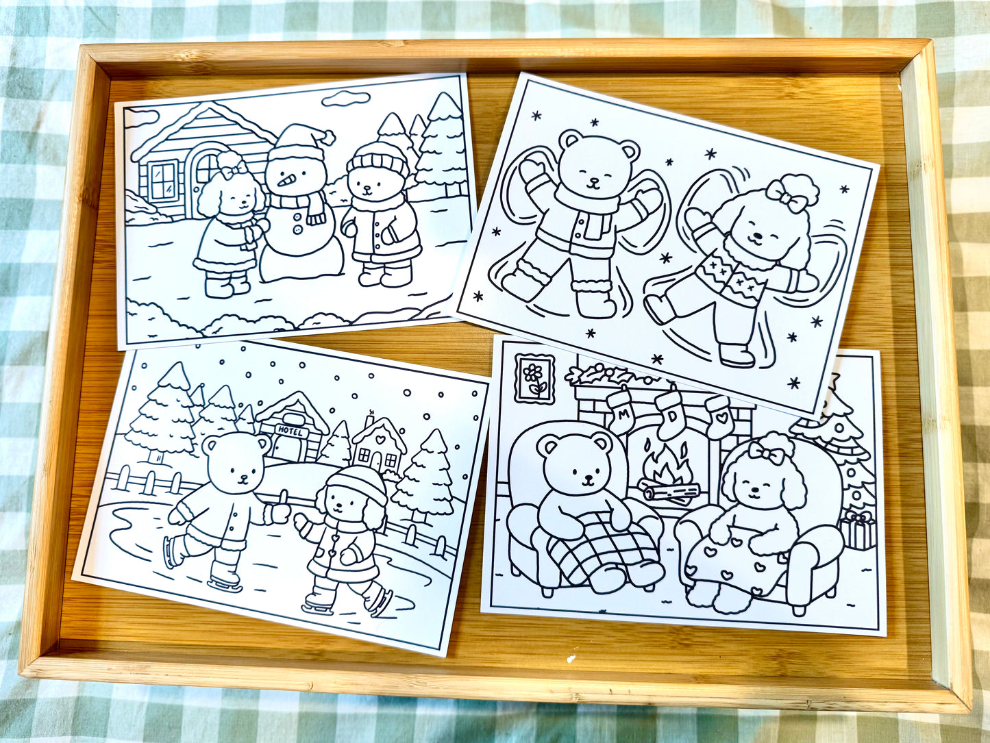 DAISY'S WINTER WONDERLAND PRINTABLE CARDS.