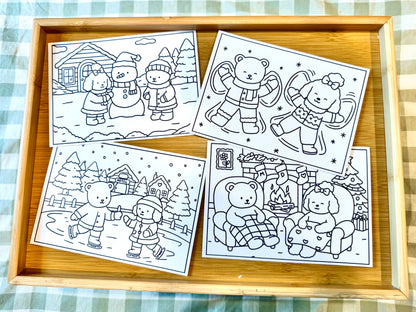 DAISY'S WINTER WONDERLAND PRINTABLE CARDS.