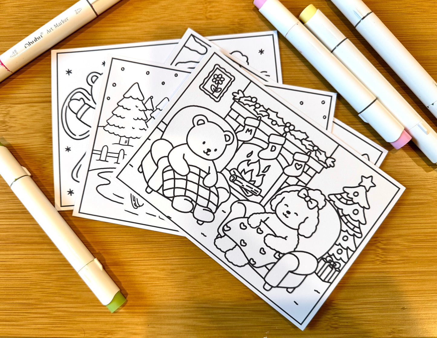 DAISY'S WINTER WONDERLAND PRINTABLE CARDS.