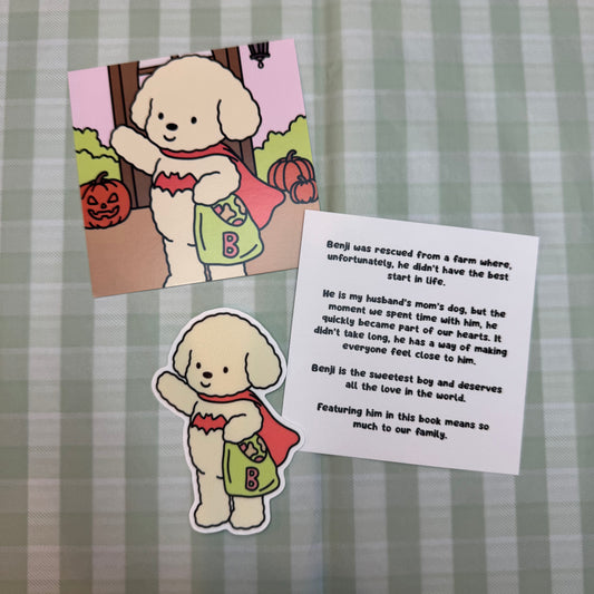 BENJI CHARACTER STORY CARD + STICKER