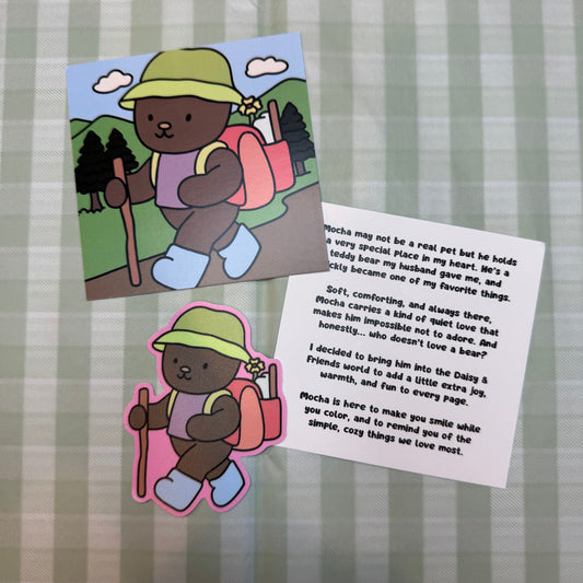 MOCHA CHARACTER STORY CARD + STICKER