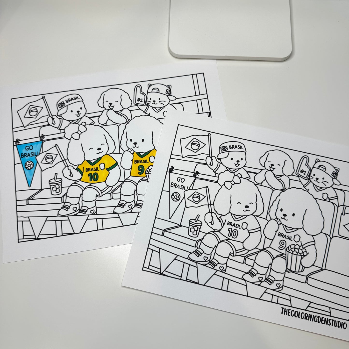Brazil soccer coloring page