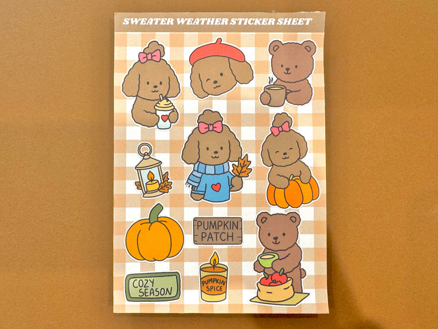 SWEATHER WEATHER STICKER SHEET