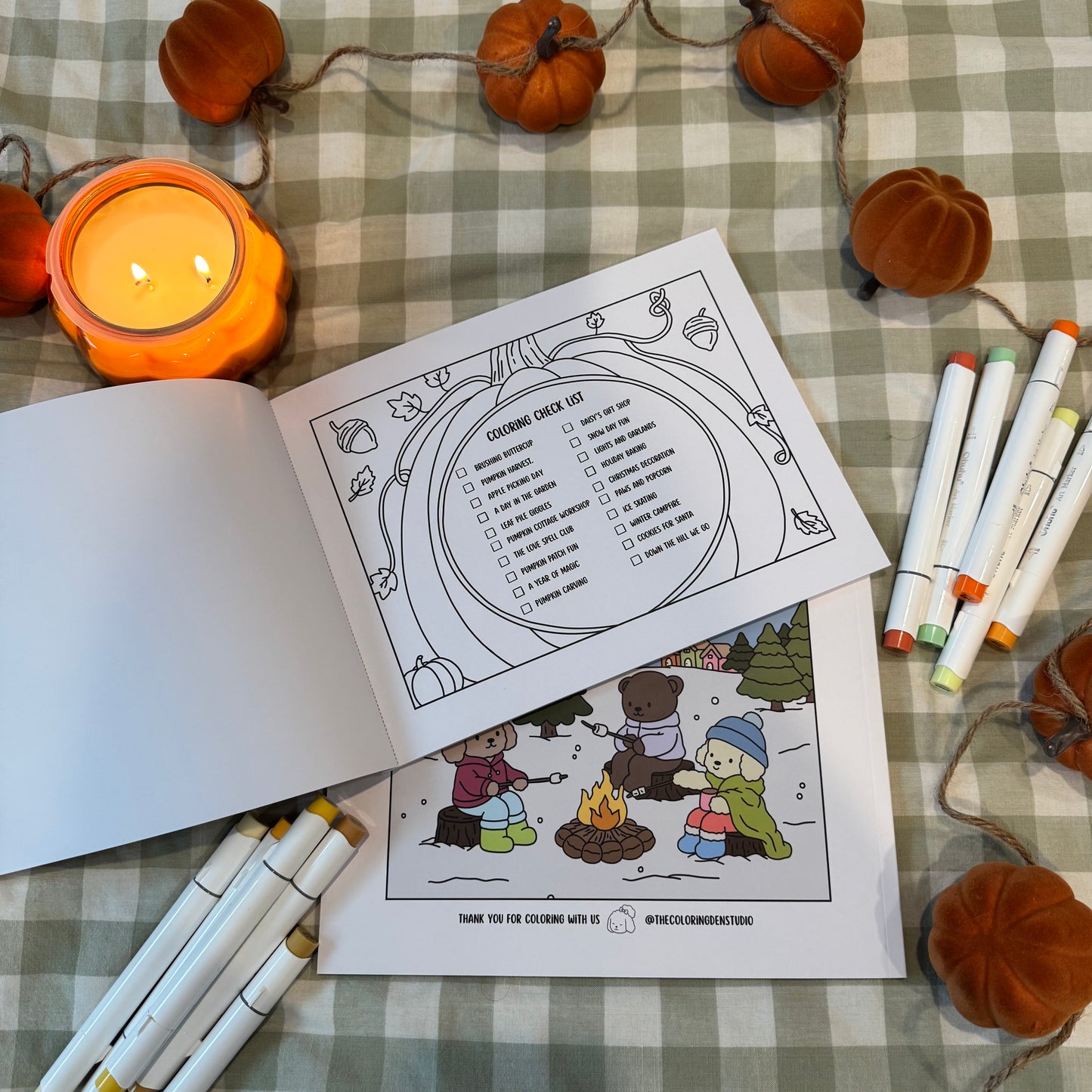 DAISY & FRIENDS – Golden Leaves to Snowy Days Coloring Book