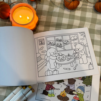 DAISY & FRIENDS – Golden Leaves to Snowy Days Coloring Book