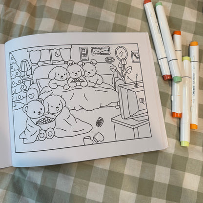DAISY & FRIENDS – Golden Leaves to Snowy Days Coloring Book