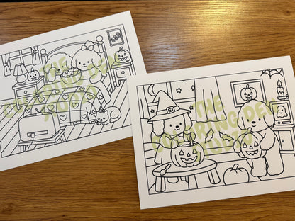 Daisy & Friends – Fall Adventures Coloring Pages (Digital Download)