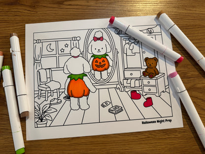 Daisy & Friends – Fall Adventures Coloring Pages (Digital Download)