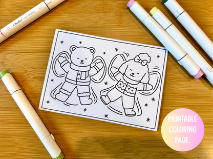 DAISY'S WINTER WONDERLAND PRINTABLE CARDS.