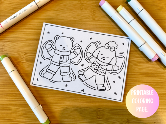 DAISY'S WINTER WONDERLAND PRINTABLE CARDS.